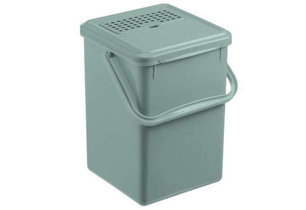 ROTHO Komposteimer mit Aktivkohle 9l Bio Mistletoe green