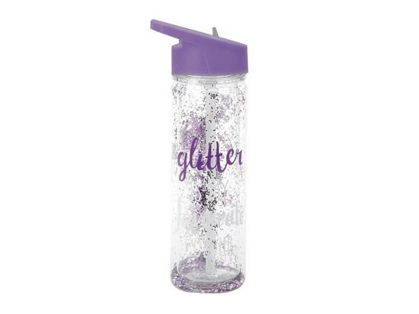 SMASH Trinkflasche Glitter doppelwandig 500ml