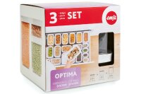 EMSA Trockenvorratsdose Optima 3er Set (0,45l / 1l / 1,6l)