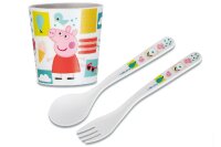 KOZIOL Esslernteller + Würfel Easy Eater Peppa Pig