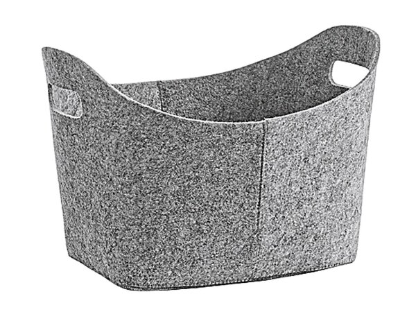 ZELLER PRESENT Aufbewahrungskorb Filz oval 37x28x25cm grau