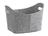 ZELLER PRESENT Aufbewahrungskorb Filz oval 37x28x25cm grau