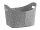 ZELLER PRESENT Aufbewahrungskorb Filz oval 37x28x25cm grau