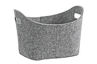 ZELLER PRESENT Aufbewahrungskorb Filz oval 31,5x19x21cm grau