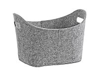 ZELLER PRESENT Aufbewahrungskorb Filz oval 31,5x19x21cm grau