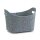 ZELLER PRESENT Aufbewahrungskorb Filz oval 31,5x19x21cm grau