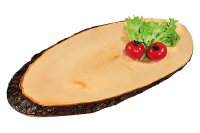 Rinden-Servierbrett 35-39x16cm