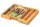 ZELLER PRESENT Besteckkasten Bamboo ausziehbar 5 - Fächer 28,5-40x33x5cm natur