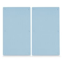 ZELLER PRESENT Herdabdeckplatte Glas 52x30cm klar 2er Satz