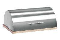 ZELLER PRESENT Brotkasten Bamboo Edelstahl/Gummibaumholz...