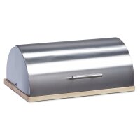 ZELLER PRESENT Brotkasten Bamboo Edelstahl/Gummibaumholz...