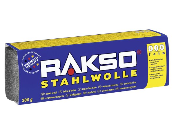 RAKSO Stahlwolle Größe 000 200 g