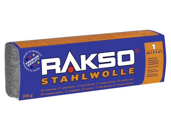 RAKSO Stahlwolle Größe 1 200 g