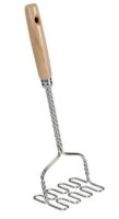 METALTEX Kartoffelstampfer mit Holzgriff verchromt 32cm