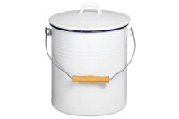 M&uuml;lleimer mit Deckel 5l wei&szlig;
