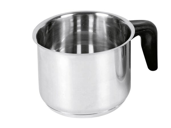 KARL KRÜGER Milchtopf mit Kunststoffgriff 1,5 l Ø14cm Edelstahl