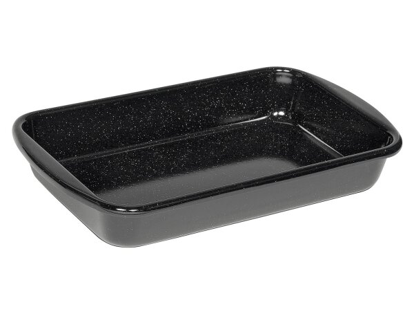 RIESS Vierkantpfanne Profi 33x42x7cm schwarz emailliert