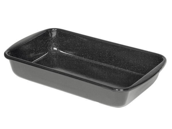 RIESS Vierkantpfanne Profi 32x19x5,5cm schwarz emailliert