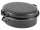 KARL KRÜGER Gänsebräter oval 4,5 l Ø34cm emailliert schwarz matt