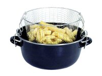 KARL KRÜGER Topf emailliert für Pommes Frites...