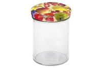 EMSY Schraubdeckelglas mit 82mm TO-Deckel Obstdekor 440...