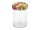 EMSY Schraubdeckelglas mit 82mm TO-Deckel Obstdekor 440 ml 6er Pack