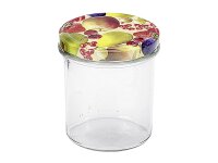 EMSY Schraubdeckelglas mit 82mm TO-Deckel Obstdekor 350...