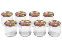 EMSY Schraubdeckelglas 212ml mit 66mm TO-Deckel Obstdekor...