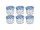 EMSY Schraubdeckelglas Sturz mit 82mm TO-Deckel kariert 250 ml 6er Pack