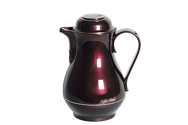 ROTPUNKT Isolierkanne Coffee-Butler Kunststoff 1 l black cherry