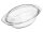 BOHEMIA CRISTAL Schüssel oval mit flachem Deckel 2,4 l 32x20cm