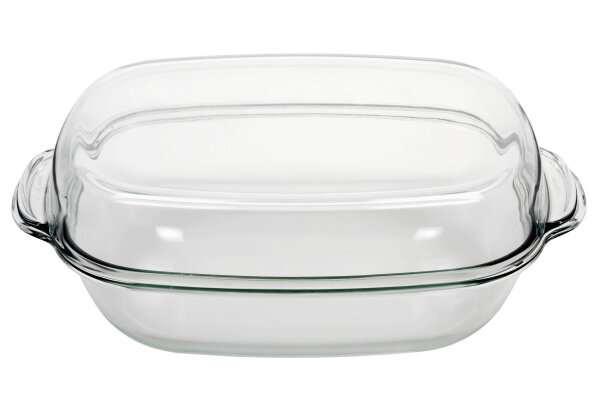 BOHEMIA CRISTAL Geflügelbräter mit Deckel 8 l 42x26x17cm