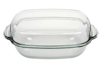 BOHEMIA CRISTAL Geflügelbräter mit Deckel 8 l...