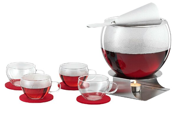 BOHEMIA CRISTAL Feuerzangenbowle Set 11teilig