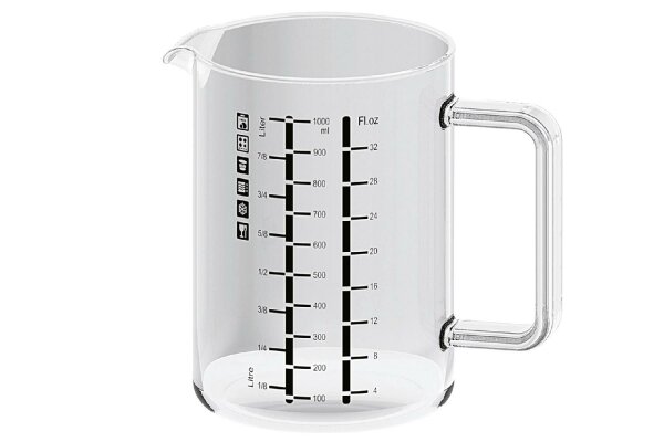 BOHEMIA CRISTAL Messbecher mit Henkel 1 l