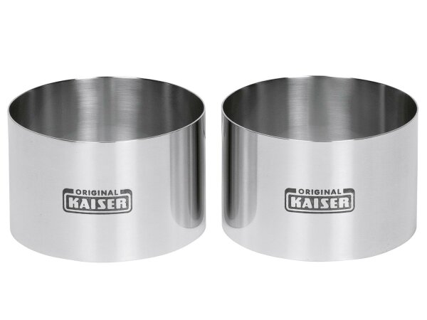 KAISER Dessert-und Vorspeisenring Piccantini Ø8cm Edelstahl 2er Satz