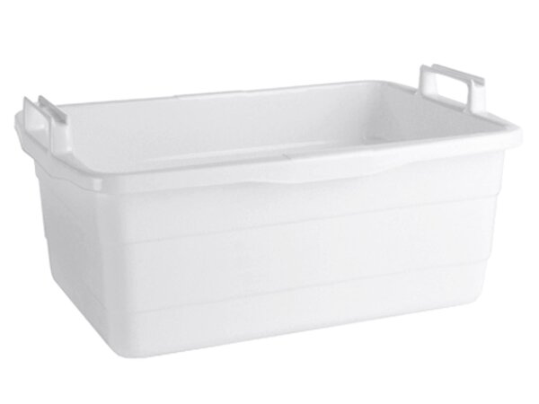 LOCKWEILER Wanne 50x35x20cm 26l eckig Kunststoff weiß