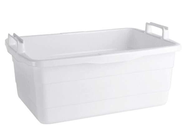 LOCKWEILER Wanne 62x43x25cm 45l eckig Kunststoff weiß
