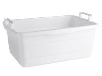 LOCKWEILER Wanne 62x43x25cm 45l eckig Kunststoff weiß