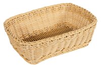 SALEEN Brotkorb Kunststoff 31,5x22x10cm beige