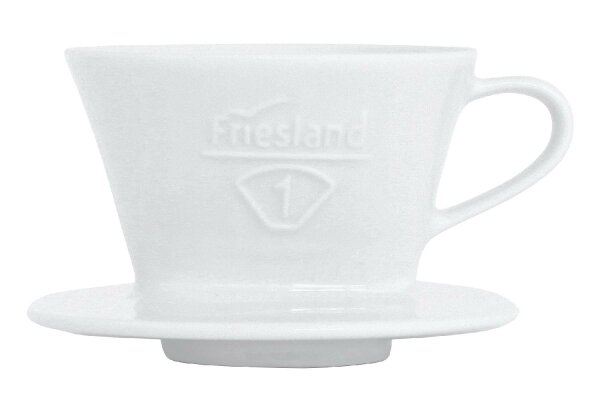 FRIESLAND Kaffeefilter Porzellan Größe 100 1-Loch weiß