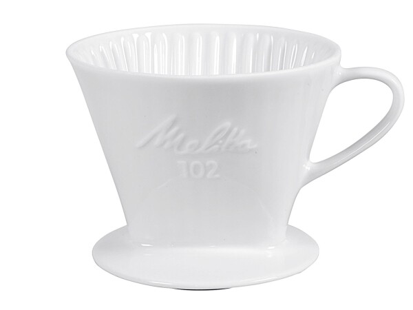 FRIESLAND Kaffeefilter Porzellan Größe 102 1-Loch weiß