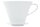 FRIESLAND Kaffeefilter Porzellan Größe 1x4 1-Loch weiß