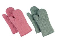 Paar Backofenhandschuhe bunt