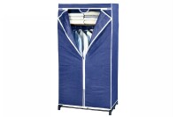 WENKO Kleiderschrank Air mit Ablage Vlies/Kunststoff 50x75x160cm blau