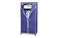 WENKO Kleiderschrank Air mit Ablage Vlies/Kunststoff 50x75x160cm blau