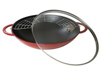 STAUB Wok new Classic Gusseisen 5,7 l Ø37cm kirschrot