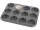 my basics Muffinbackblech Profi 12er Ø7cm anthrazit
