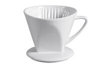Kaffeefilter 1x4 Porzellan spülmaschinenfest 1-Loch...