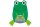 HUGO FROSCH Wärmflasche Frosch Velourbezug 0,8 l 14x20cm grün